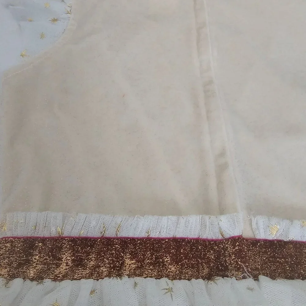 American Girl Velour Top Tulle Tiered Skirt All That Glitters Party Dress Sz 10